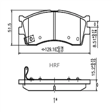 Kia Rio-এর জন্য ব্রেক প্যাড
